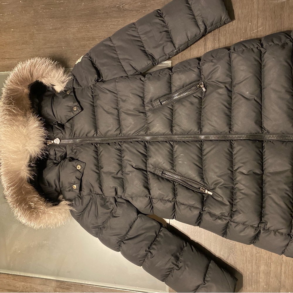Black moncler coat